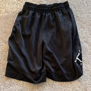Jordan Athletic Shorts in Black with White Accent